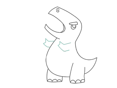 简单小恐龙简笔画
