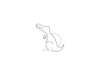 简单卡通恐龙简笔画