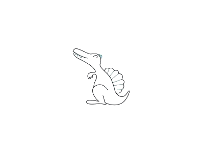 简单卡通恐龙简笔画