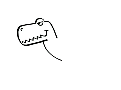 恐龙简笔画儿童画