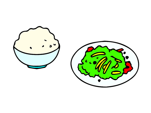 饭菜怎么画简单的画图片