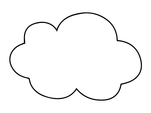 大片云朵的简笔画图片