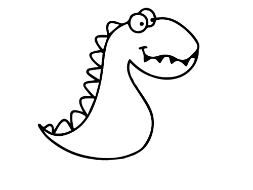 幼儿园可爱恐龙简笔画
