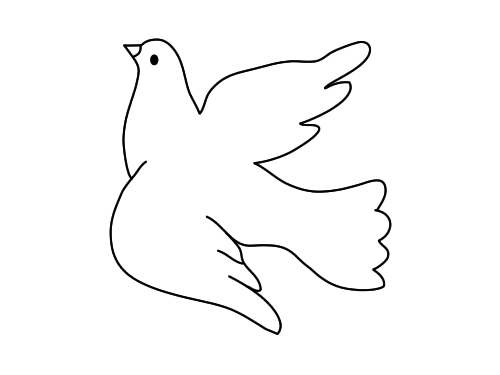一笔画成和平鸽画法图片