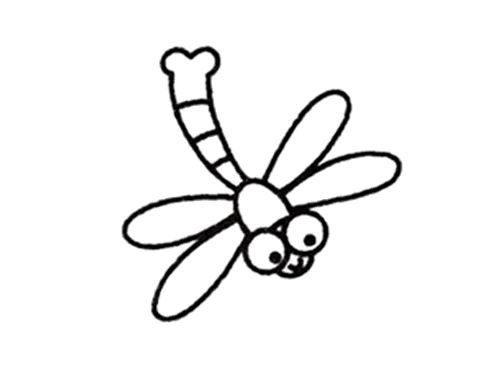 蜻蜓简笔画 