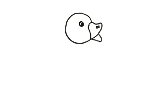简单又漂亮的小鸭子简笔画