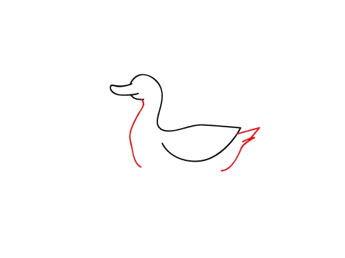 一只鸭子简笔画