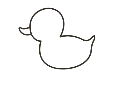 儿童小鸭子简笔画