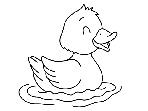 可爱的小鸭子简笔画