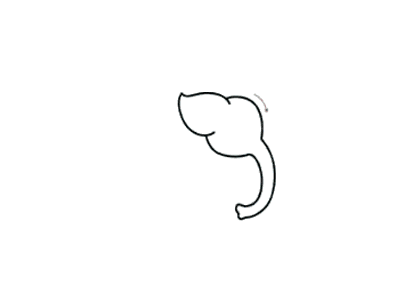 儿童大象简笔画