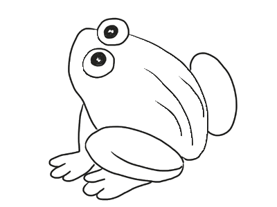 青蛙儿童亲子简笔画
