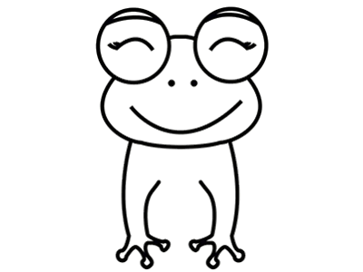 可爱青蛙简笔画