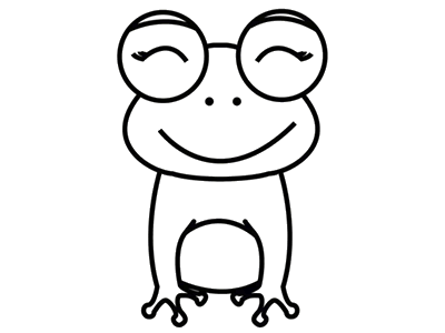 可爱青蛙简笔画