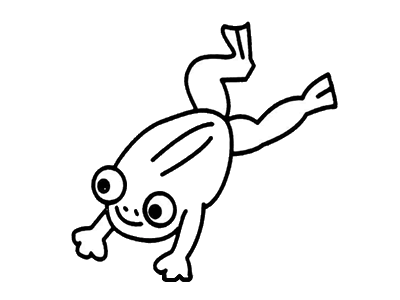 跳跃的青蛙简笔画