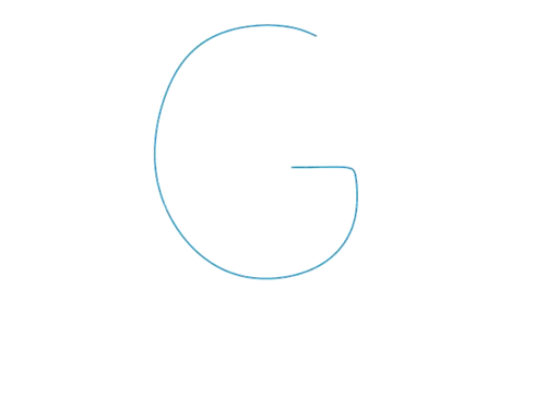 简笔画用字母“G”画一只长颈鹿