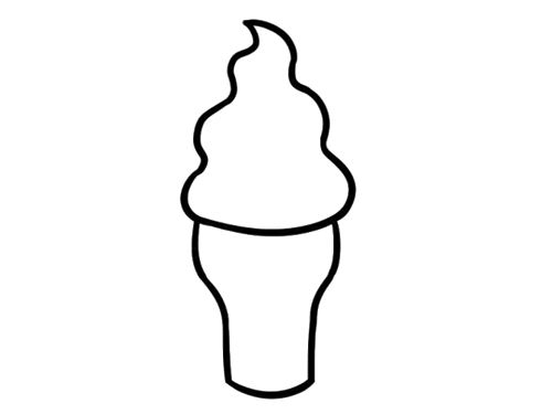 简单易学的冰淇淋简笔画