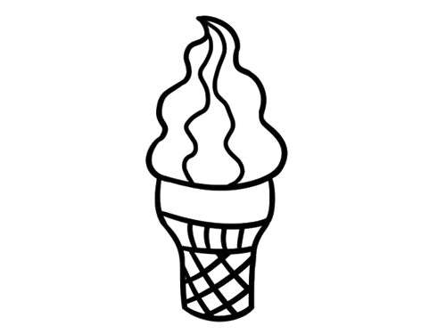 简单易学的冰淇淋简笔画