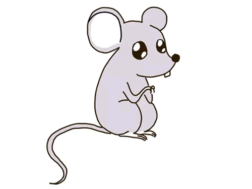 十二生肖之老鼠简笔画图片