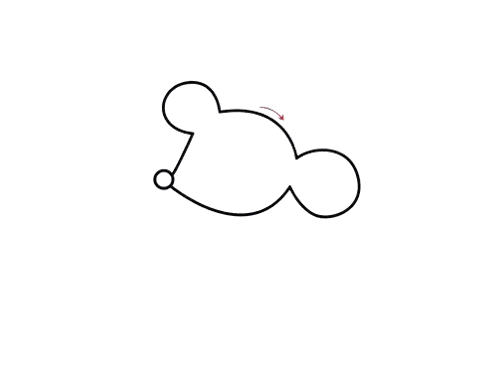 简单可爱老鼠简笔画