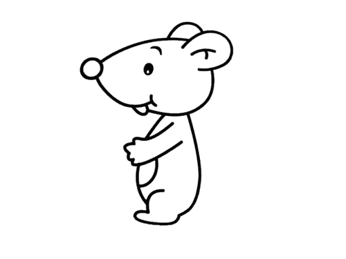 超简单小老鼠简笔画