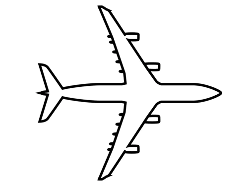 美国飞机简笔画图片