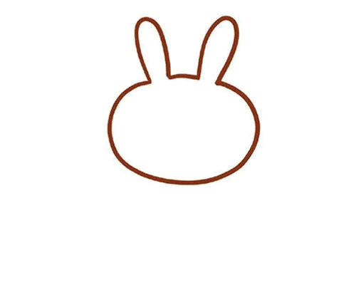 拿胡萝卜小兔子简笔画