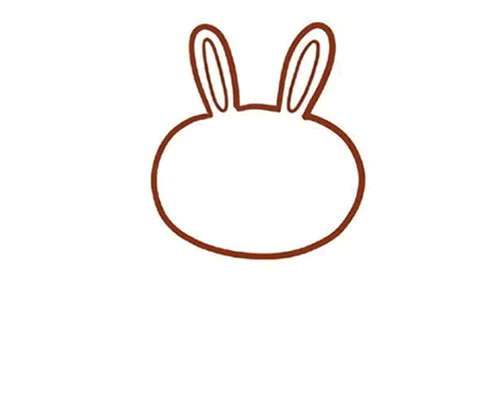 拿胡萝卜小兔子简笔画