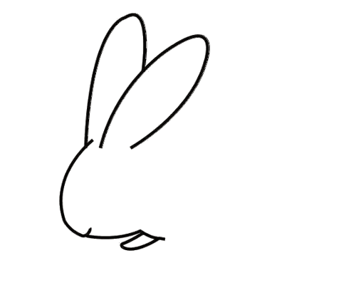 超简单兔子简笔画
