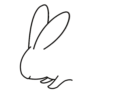 兔子爪子简笔画图片