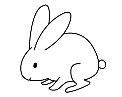 超简单兔子简笔画