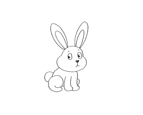 可爱萌兔子画法图片