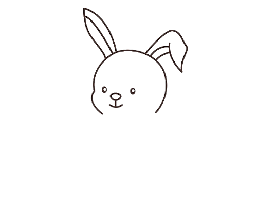 可爱卡通兔子简笔画