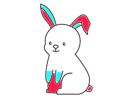 吉祥物简笔画 兔子图片