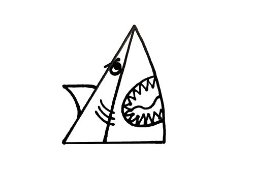 三角形作画幼儿园图片