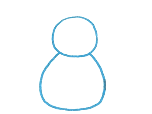 冬天的雪人简笔画