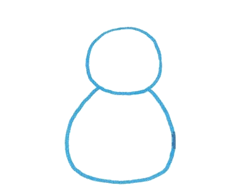 冬天的雪人简笔画