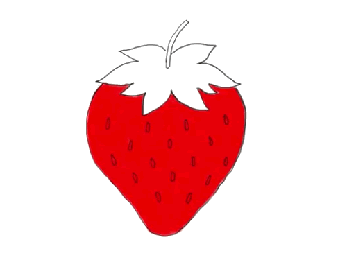 简单草莓简笔画