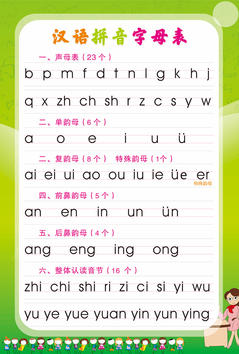 汉语拼音字母表9