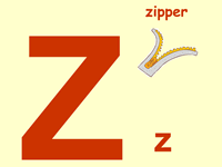 儿童学字母-英语26个字母发音Z