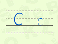 大写字母C、小写字母c的书写格式