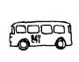bus [bʌs] 公共汽车