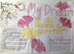 My Dream小学生英语手抄报、英语小报展