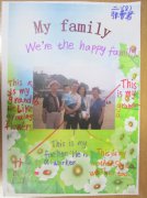 二年级小学生my family 英语手抄报图片