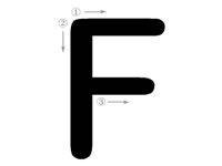 26个字母的写法_F字母标准写法