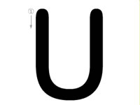 26个字母的写法_U字母标准写法